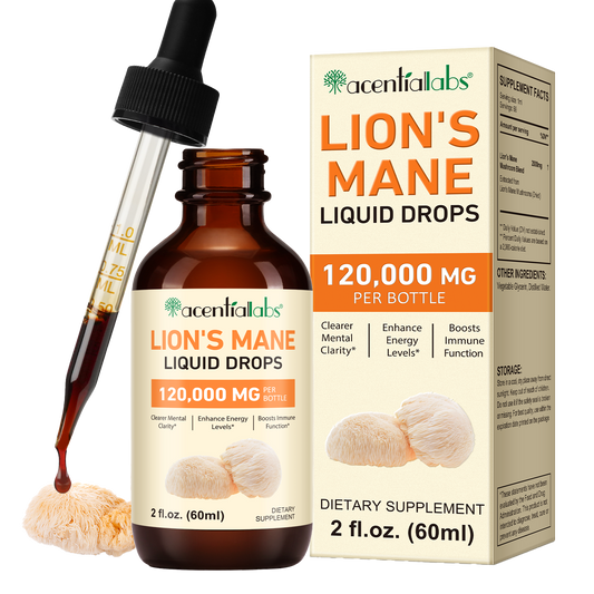 Extract de coamă de leu • Picături lichide