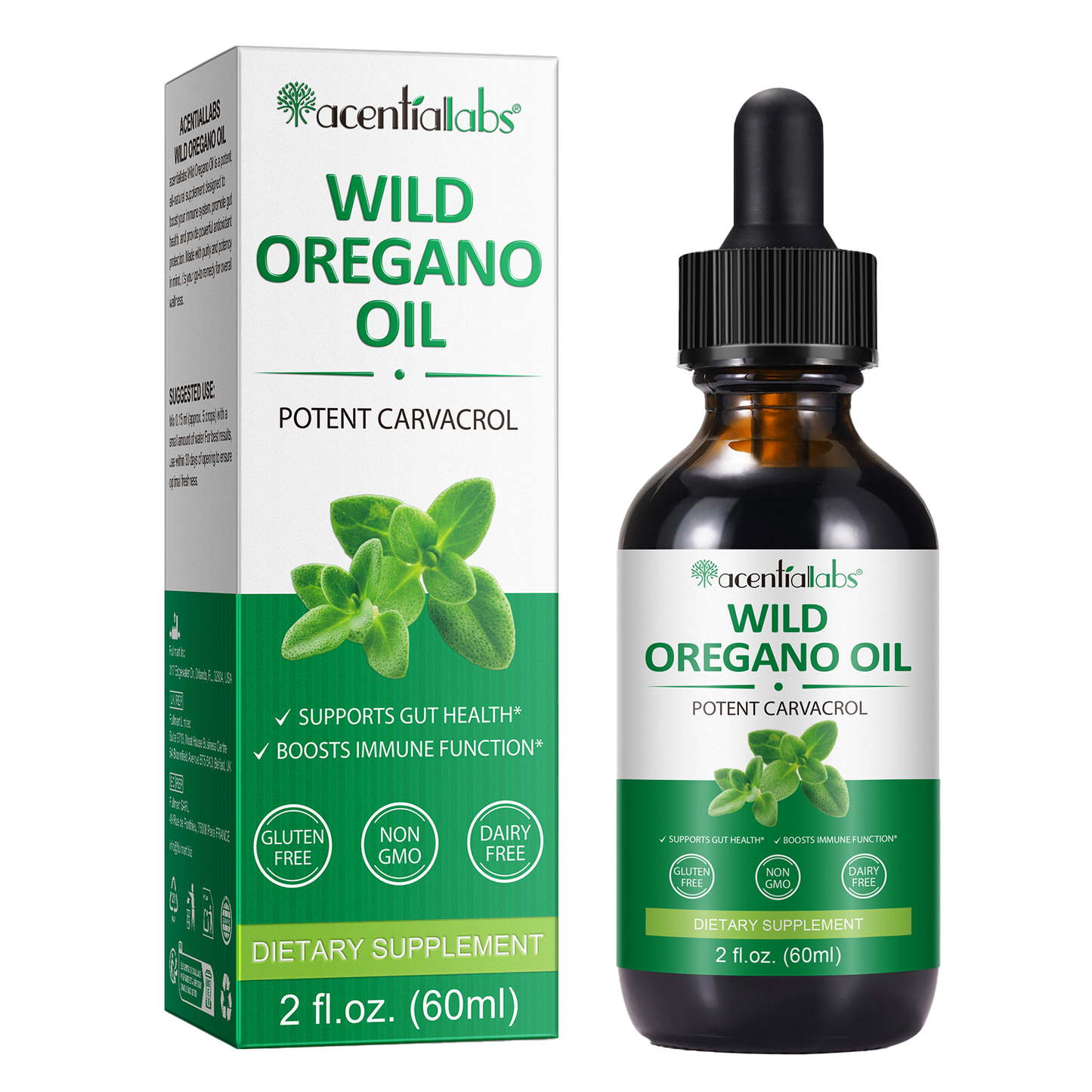 Extract de ulei de oregano • Picături lichide