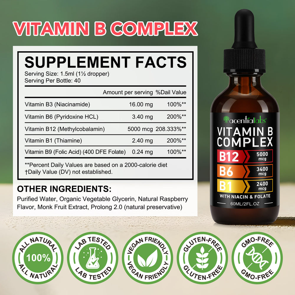 Complex de vitamine B • Picături lichide