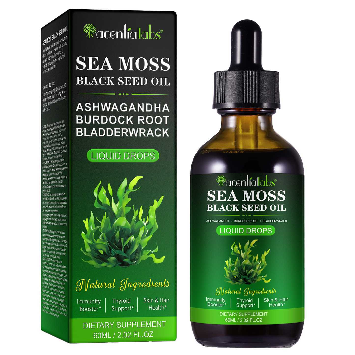 Extract de mușchi de mare • Picături lichide