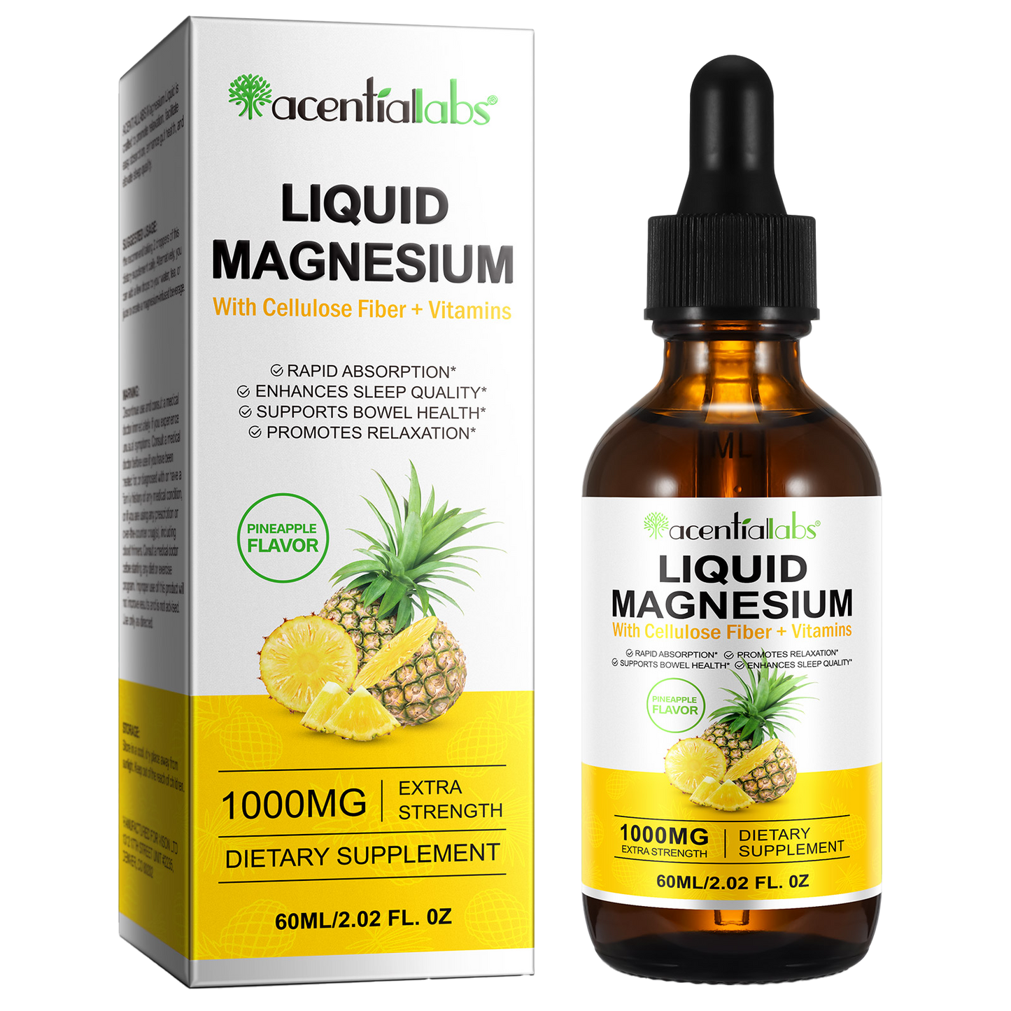 Magneziu • Picături lichide • Ananas