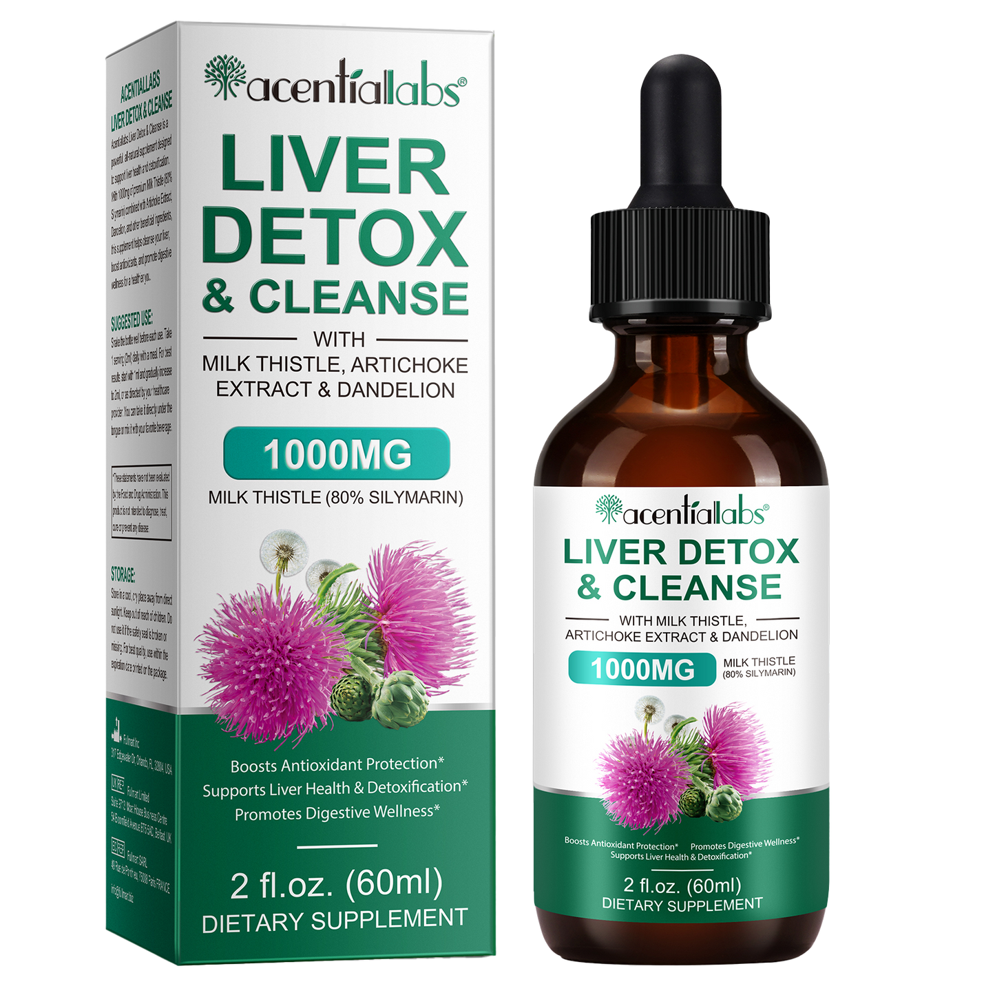 Detoxifiere și curățare a ficatului • Picături lichide