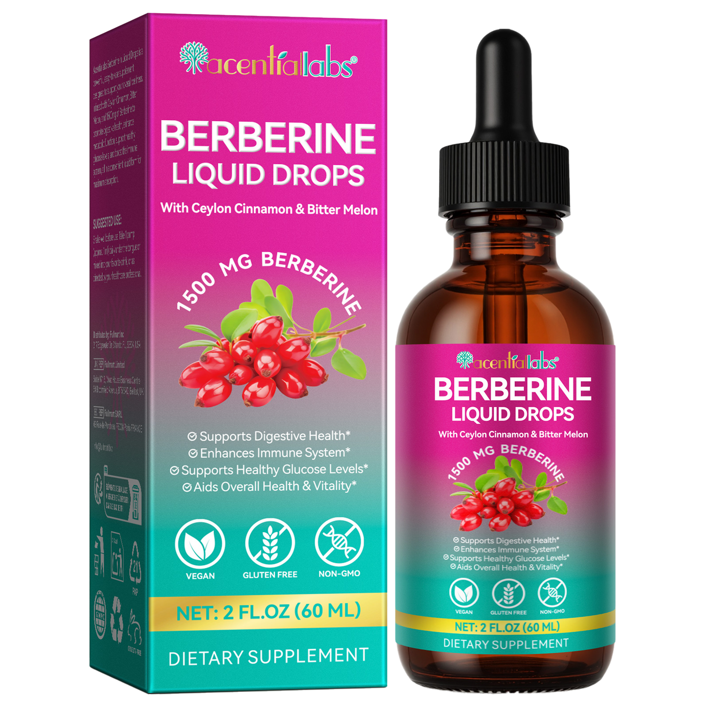 Extract de berberină • Picături lichide