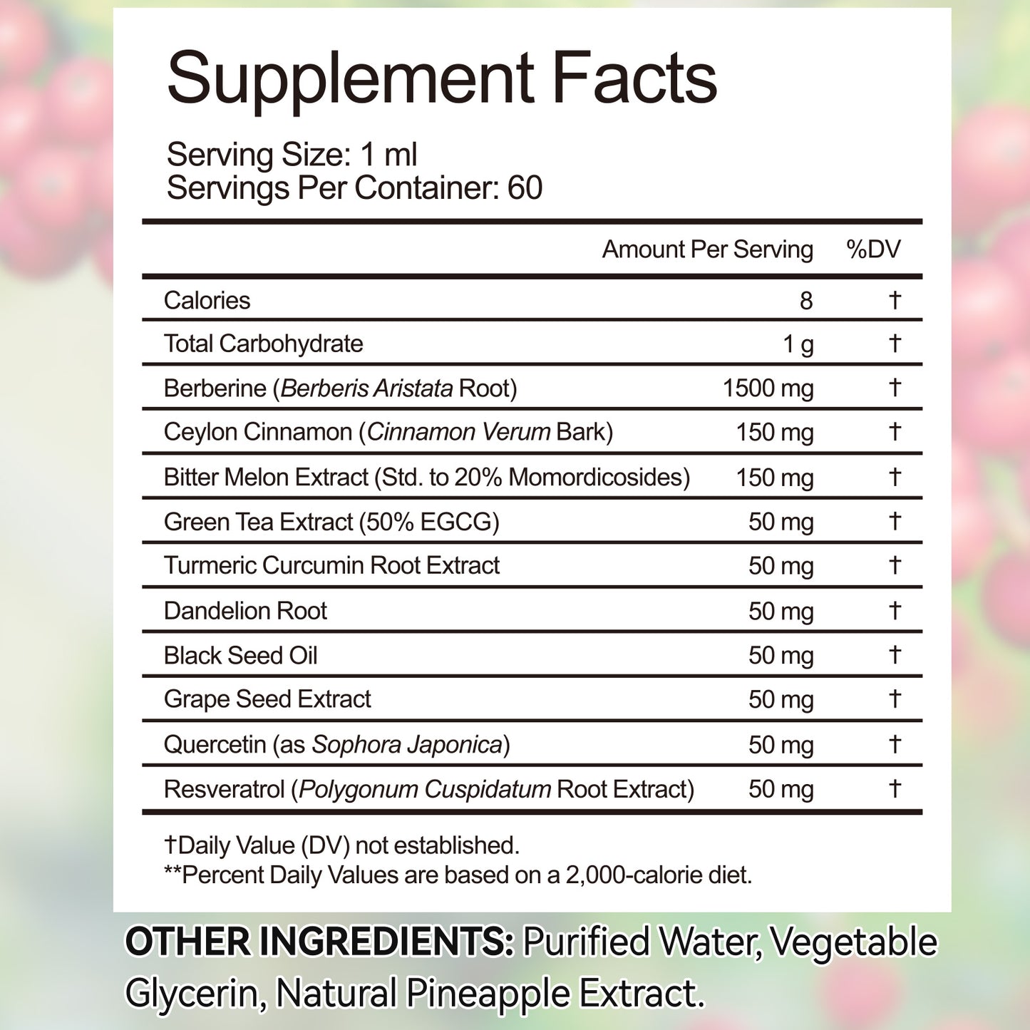 Extract de berberină • Picături lichide