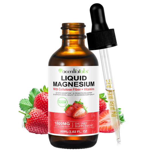 Magneziu • Picături lichide • Căpșuni