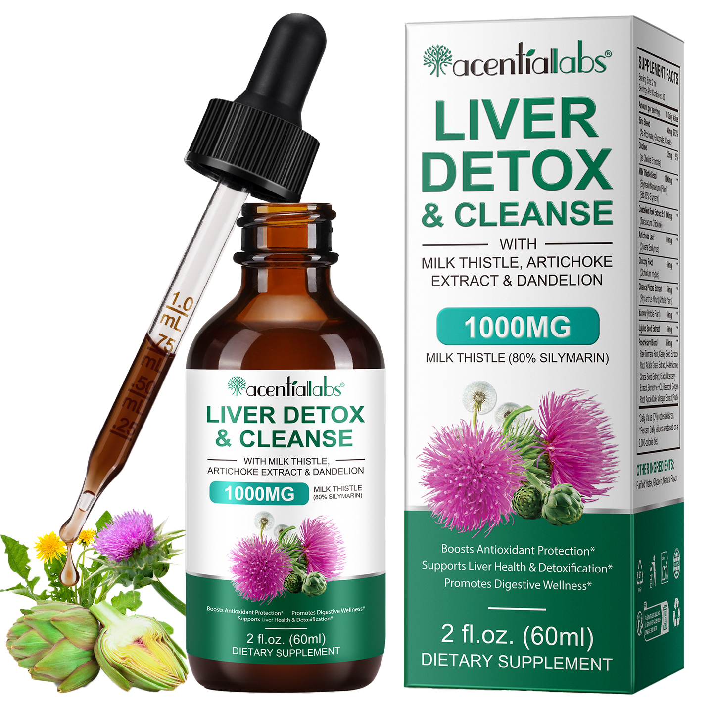 Detoxifiere și curățare a ficatului • Picături lichide