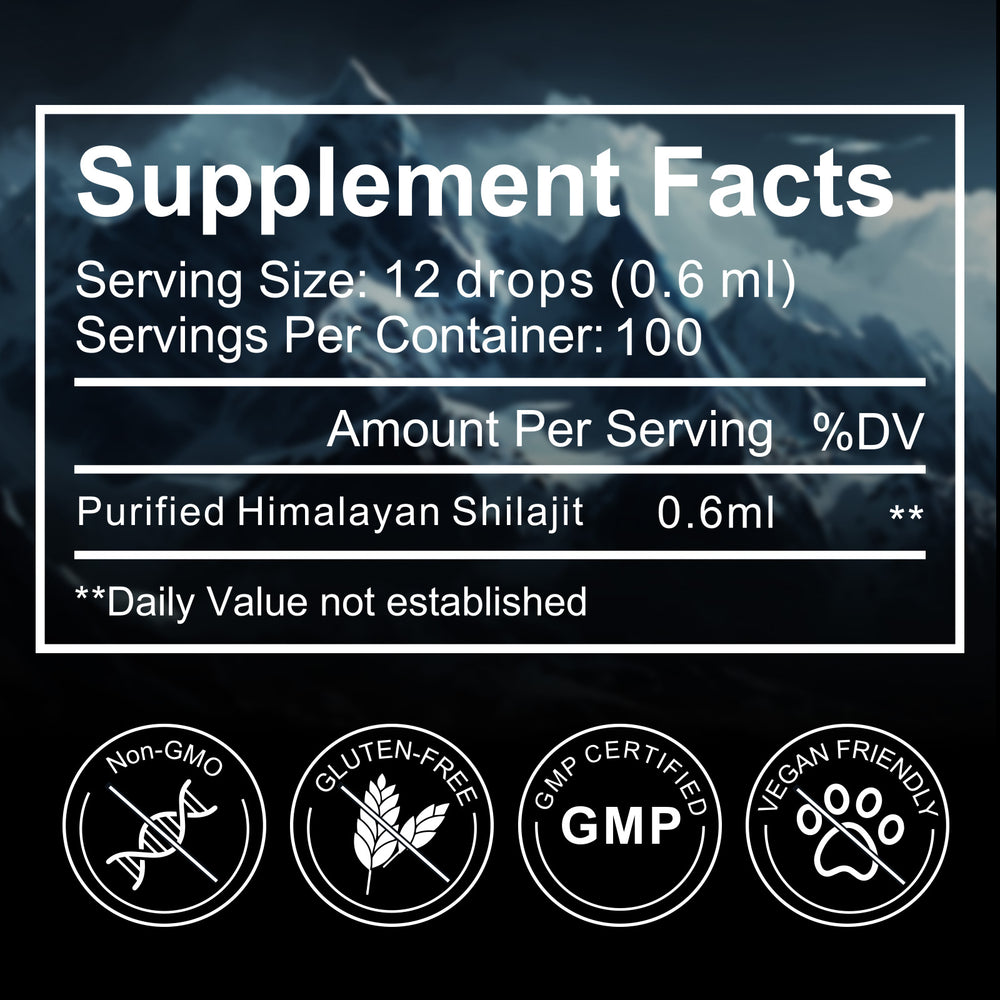 Shilajit • Picături lichide