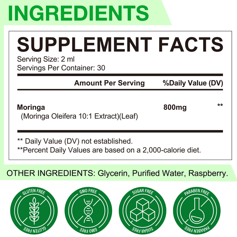 Extract de Moringa • Picături lichide