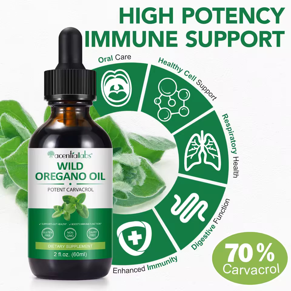 Extract de ulei de oregano • Picături lichide