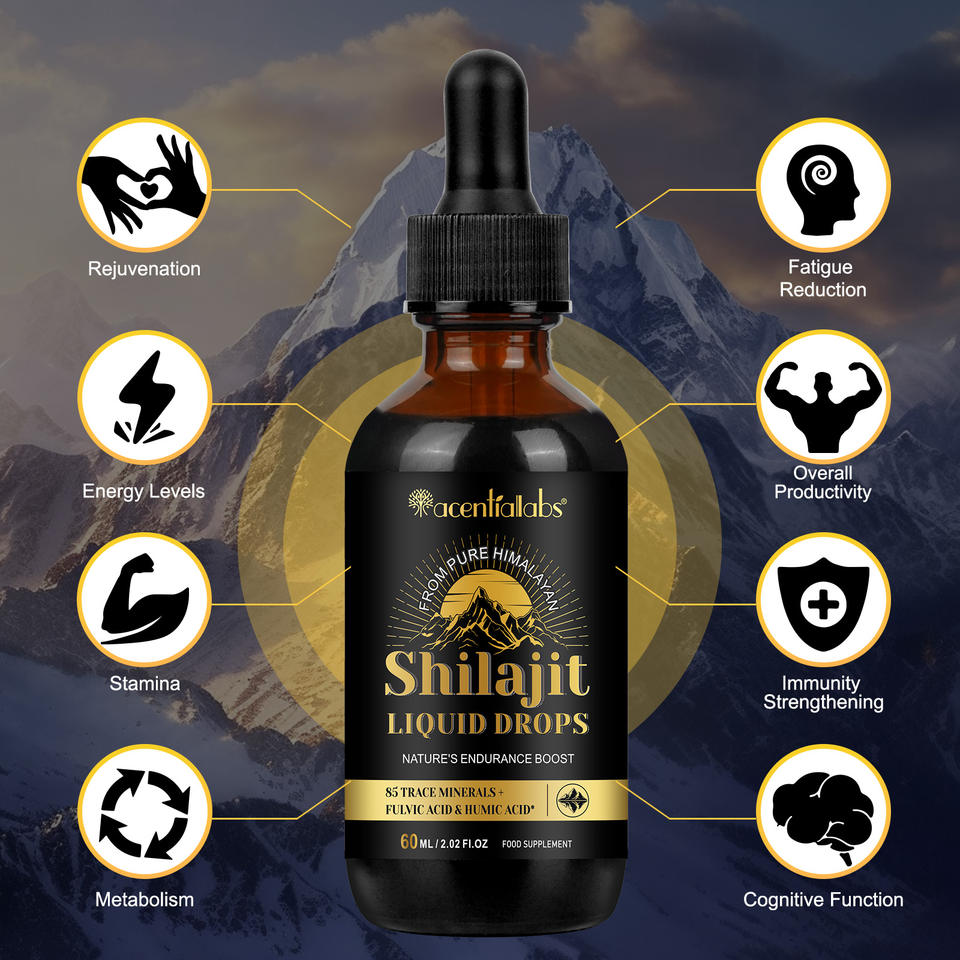 Shilajit • Picături lichide
