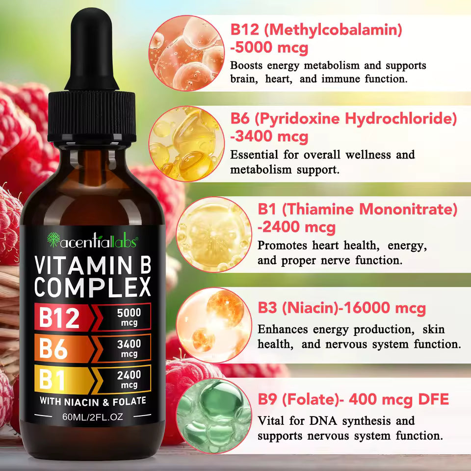 Complex de vitamine B • Picături lichide